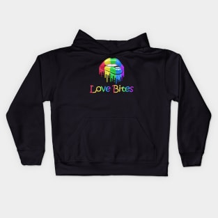 Love Bites Rainbow Lips Kids Hoodie